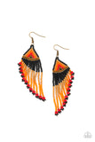 Rainbow Winds - Black Seed Bead Paparazzi Earrings