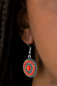 Rainbow Riviera - Orange Paparazzi Earrings