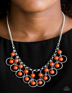 Really Rococo - Orange Paparazzi Necklace