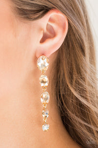 Red Carpet Radiance - Gold Paparazzi Earrings