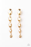 Red Carpet Radiance - Gold Paparazzi Earrings