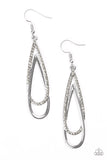 Reign Storm - Silver Paparazzi Earrings