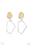 Retro Reverie - Yellow Clip-on Paparazzi Earrings