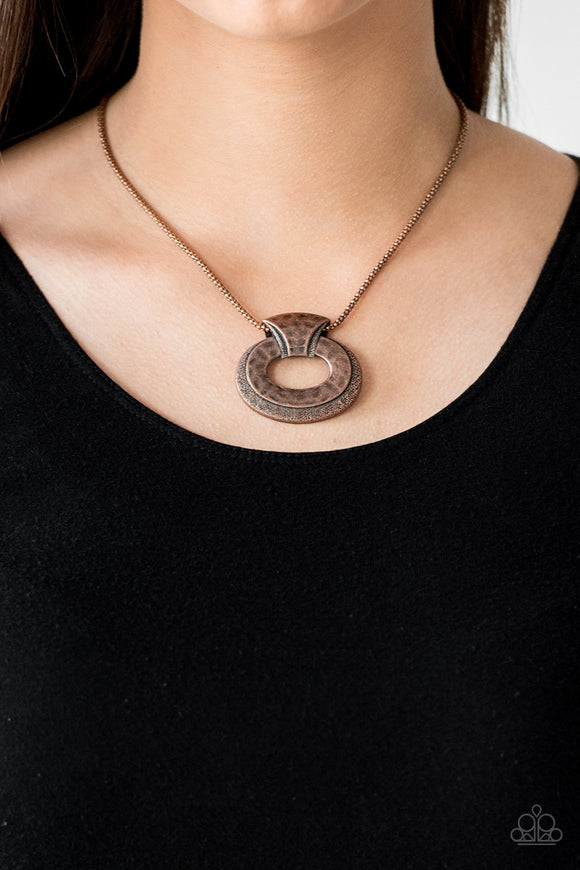 Retro Rebel - Copper Paparazzi Necklace