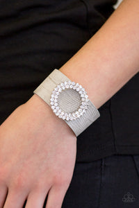 Ring In The Bling - Silver Bling Paparazzi Bracelet Wrap