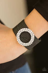 Ring In The Bling - Black Bling Paparazzi Bracelet Wrap