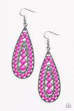 Rio Rumba - Pink Paparazzi Earrings