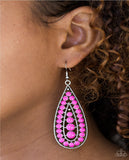 Rio Rumba - Pink Paparazzi Earrings