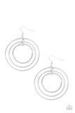 Rippling Radiance - Silver Paparazzi Earrings