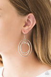 Rippling Radiance - Silver Paparazzi Earrings