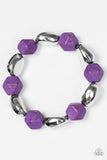 Rock Candy Canyons - Purple Paparazzi Bracelet