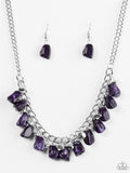 Rocky Shores - Purple Paparazzi Necklace