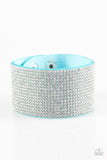 Roll with The Punches - Blue Paparazzi Bracelet Wrap