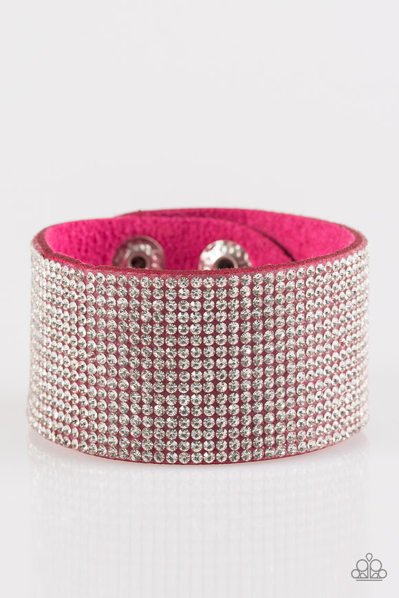 Roll With The Punches - Pink Paparazzi Bracelet Wrap