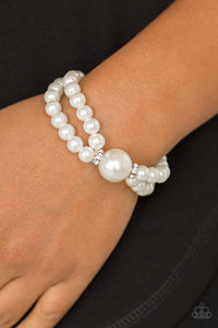 Romantic Redux - White Paparazzi Bracelet