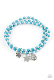 Rooftop Gardens - Blue Paparazzi Bracelet