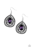 Royal Squad - Purple Paparazzi Earrings