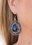 Royal Squad Multi - Blue Paparazzi Earrings