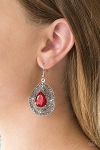 Royal Squad - Red Paparazzi Earrings