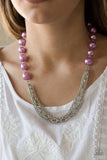 Runaway Bridesmaid - Purple Paparazzi Necklace