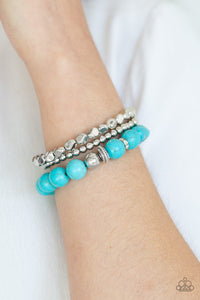 Rural Restoration - Blue Paparazzi Bracelet