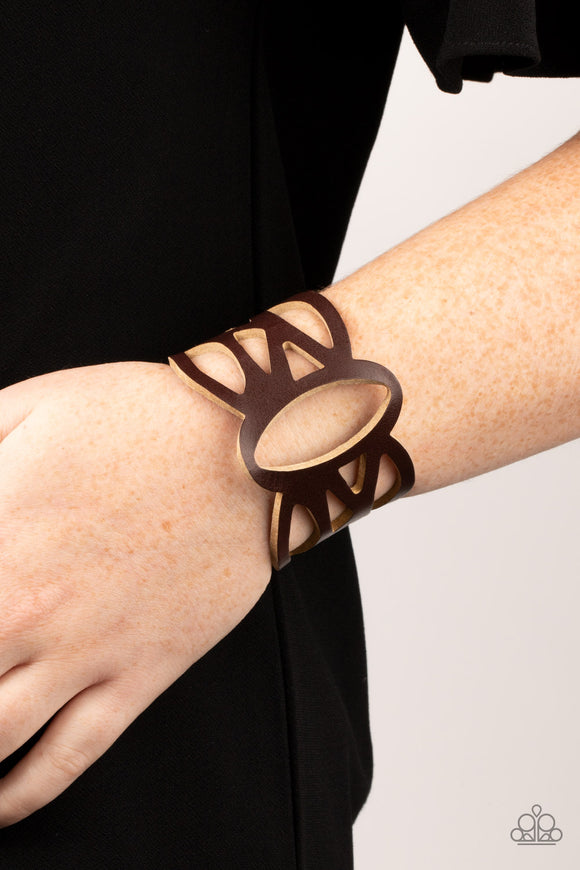 Rural Rodeo - Brown Paparazzi Bracelet - Urban