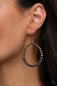 Rustic Society - Copper Paparazzi Earrings