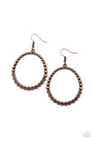 Rustic Society - Copper Paparazzi Earrings