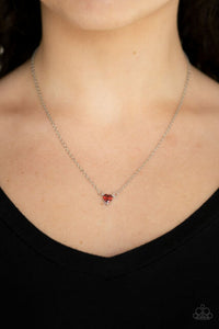 Heartbeat Bling - Red Paparazzi Necklace