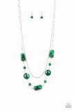 Colorfully Cosmopolitan - Green Paparazzi Necklace