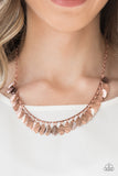 Sail Across The Sky - Copper Paparazzi Necklace