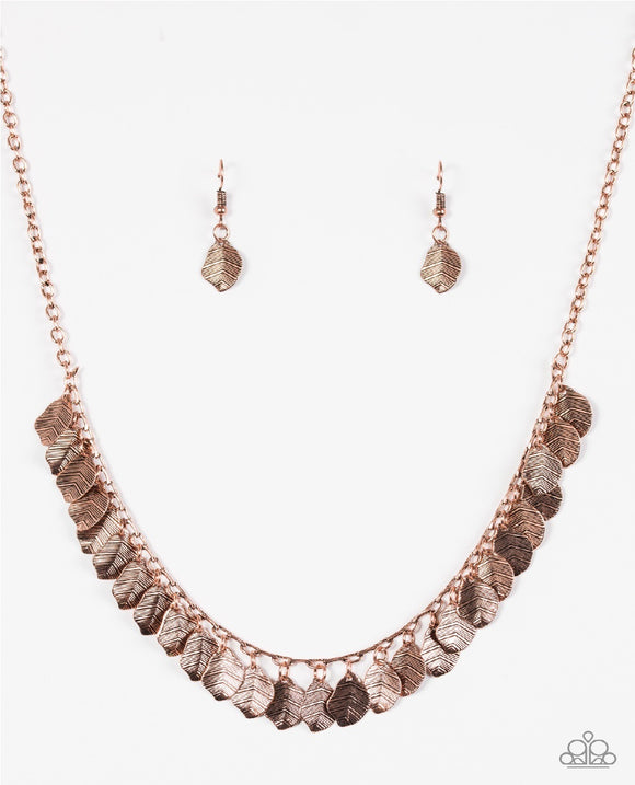 Sail Across The Sky - Copper Paparazzi Necklace