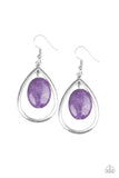 Seasonal Simplicity - Purple Paparazzi Earrings