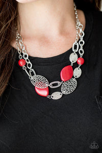 Second Nature - Red Paparazzi Necklace