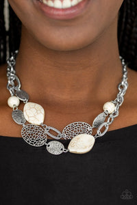 Second Nature - White Paparazzi Necklace