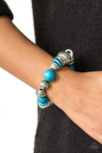 Seize The Season - Blue Paparazzi Bracelet