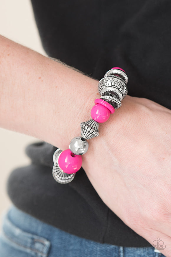 Seize The Season - Pink Paparazzi Bracelet