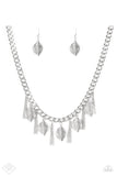 Serenely Sequoia -Silver Paparazzi Necklace