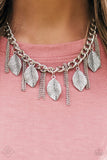 Serenely Sequoia -Silver Paparazzi Necklace