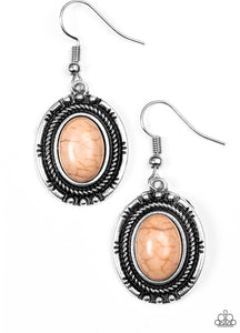 Shifting Sands - Brown Paparazzi Earrings