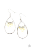 Shimmer Advisory - Yellow Paparazzi Earrings