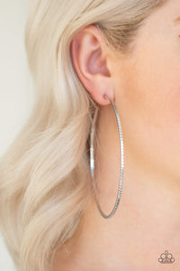 Shimmer Maker - Silver Paparazzi Earrings