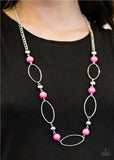 Simple Stonework - Pink Paparazzi Necklace