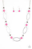 Simple Stonework - Pink Paparazzi Necklace