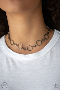 Simply City Slicker - Black Paparazzi Choker Necklace