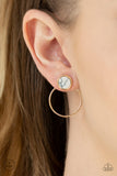 Simply Stone Dweller - Gold Paparazzi Earrings