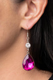 Smile for the Camera - Pink Paparazzi Earrings