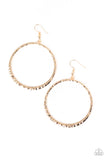 So Sleek - Gold Paparazzi Earrings