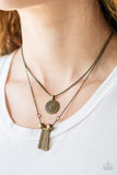 Sol Quest - Brass Paparazzi Necklace