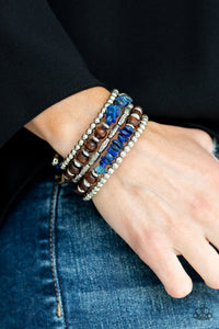 Soul Searchin' - Blue Paparazzi Bracelet